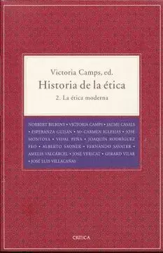 HISTORIA DE LA ÉTICA. VOL.II