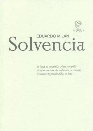 EDUARDO MILAN. SOLVENCIA