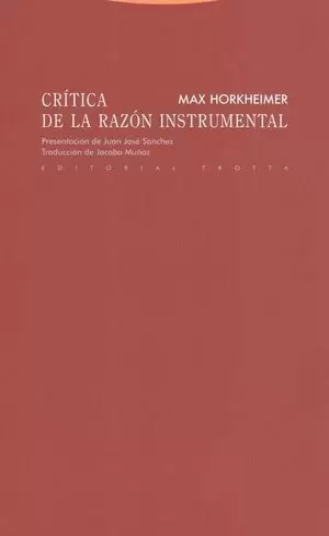 CRÍTICA DE LA RAZÓN INSTRUMENTAL