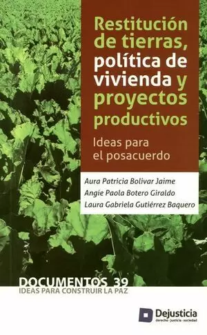 RESTITUCION DE TIERRAS POLITICA DE VIVIENDA Y PROYECTOS PRODUCTIVOS IDEAS PARA EL POSACUERDO