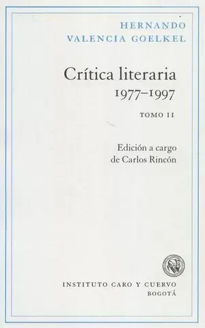 CRITICA LITERARIA (II) 1977-1997 VALENCIA GOELKEL