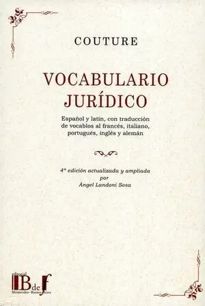 VOCABULARIO JURIDICO (4ª ED)(R)